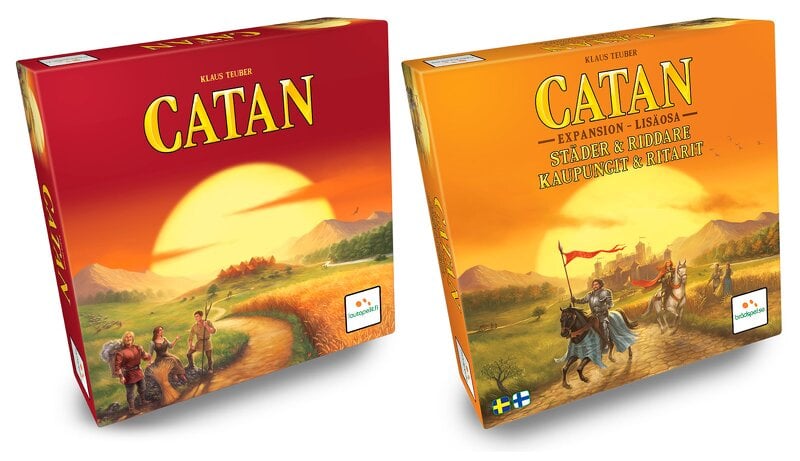 Catan – Settlers of Catan + Städer och Riddare (Sv) – Lautapelit