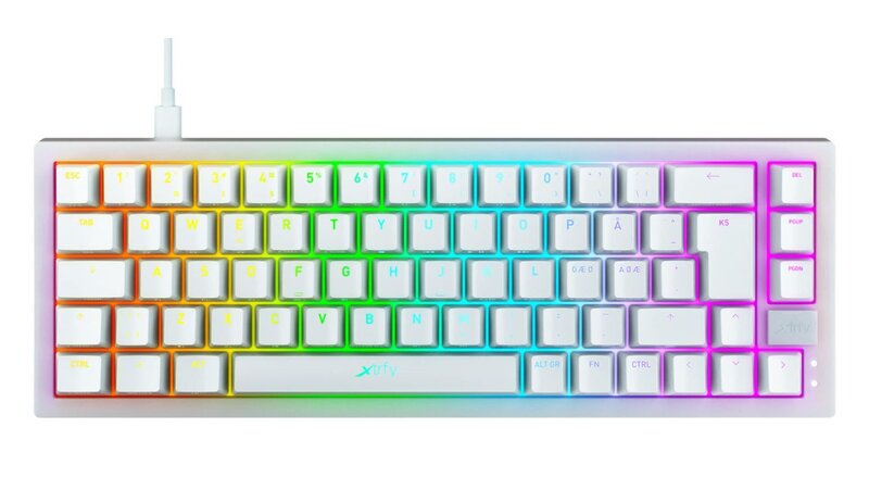 Xtrfy K5 RGB / Compact 65% / Transparent White – Xtrfy Gaming AB