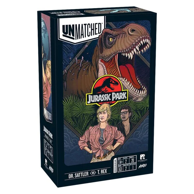 Unmatched: Jurassic Park – Dr. Sattler vs. T-Rex (Eng) – Iello
