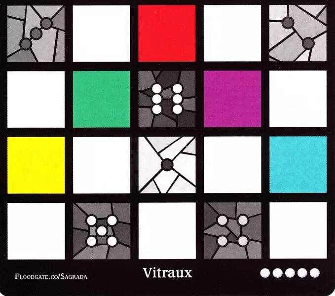 Sagrada: Promo 1 – Vitraux/Balboa Bay Window Pattern Card – Floodgate Games
