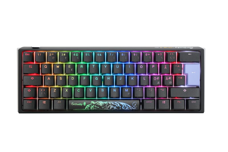 Ducky One 3 – Classic Black / White Nordic – Mini 60% – Cherry Red – Ducky