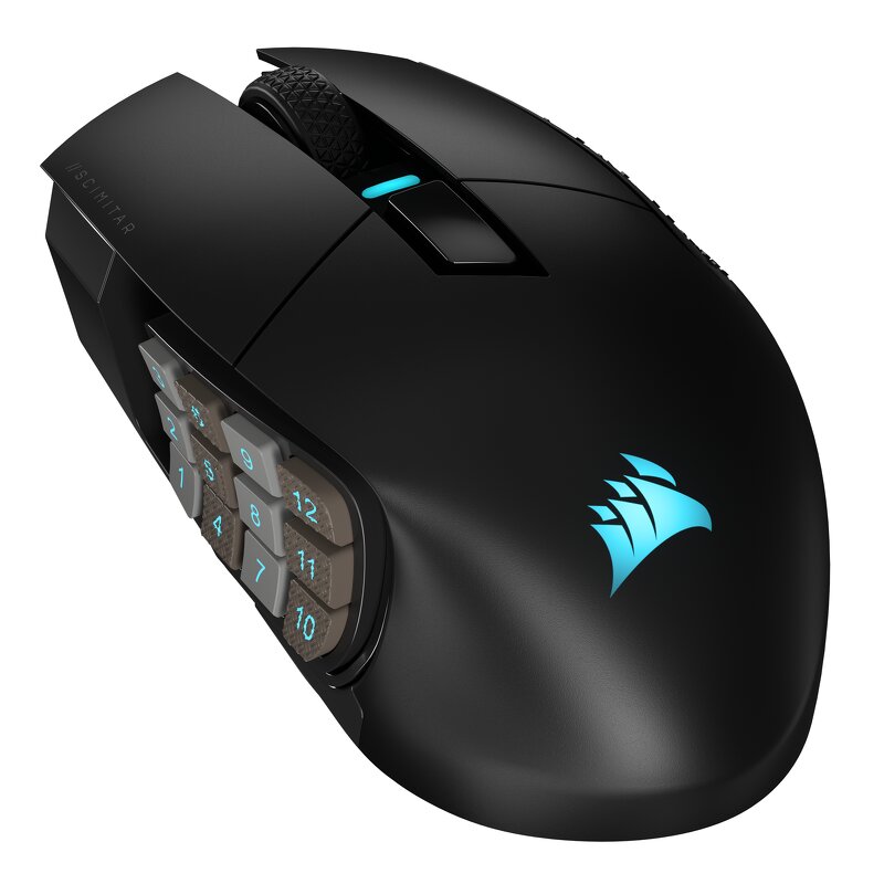 Corsair Scimitar Elite Wireless MMO Gaming Mouse – Corsair