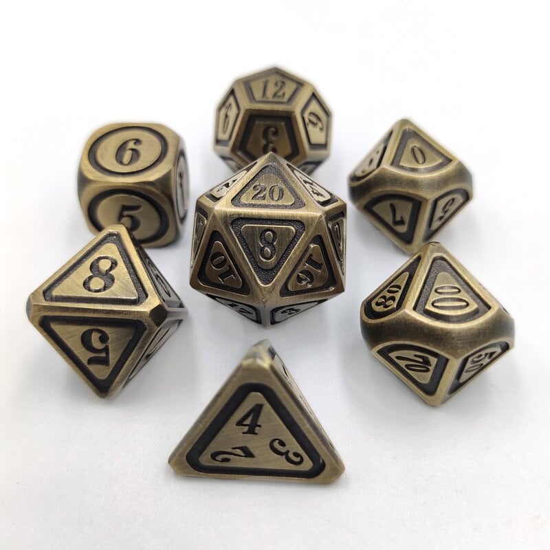 Antique Metal Dice Set – Serotonin Games