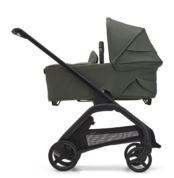 Bugaboo Bassinet and Seat Stroller black chassis forest green fabrics forest green sun canopy x PV006701 04