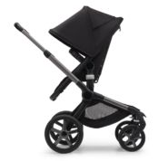 Bugaboo Fox 5 bassinet seat stroller graphite chassis midnight black fabrics midnight black sun canopy x PV006269 04