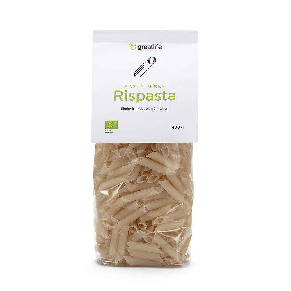 Glutenfri Rispasta Penne – EKO – Greatlife